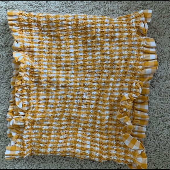 Yellow Gingham Tube Top - Picture 2 of 3